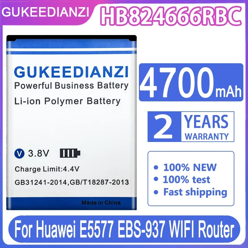 Аккумулятор GUKEEDIANZI для Hua Wei HB824666RBC с реальной емкостью 4700 мАч Huawei E5577 E5577Bs-937 Batterij +