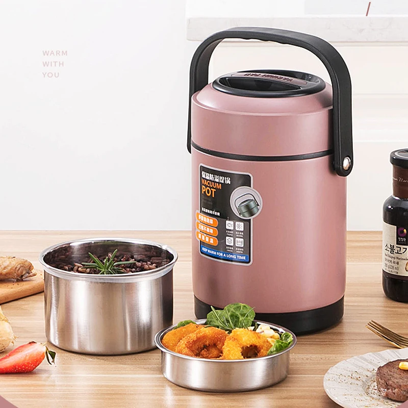 

Multilayer Stainless Steel Lunch Box For Kids Kitchen Food Jar Storage Containers Thermos Bento Box Japanese Style Snack Box