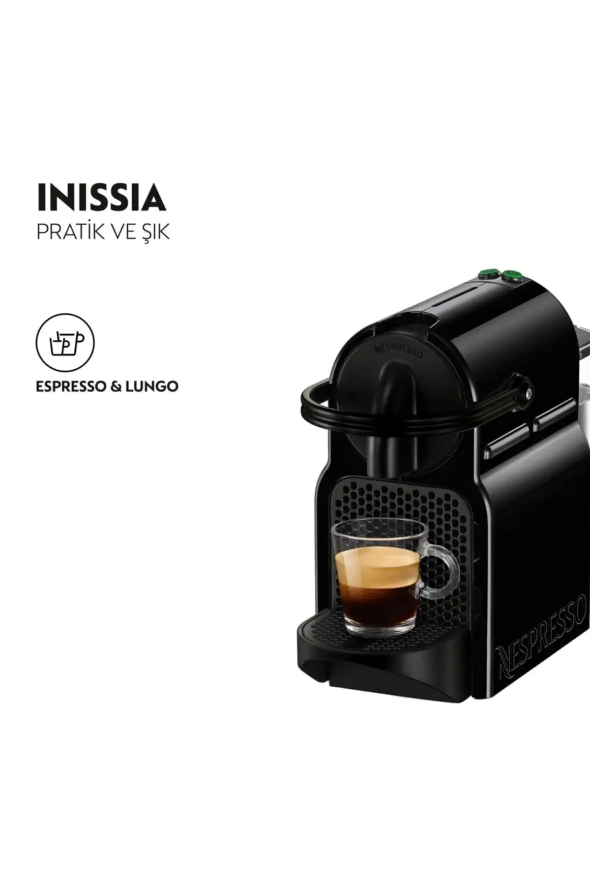 

D40 Black Inissia Capsule Coffee Machine