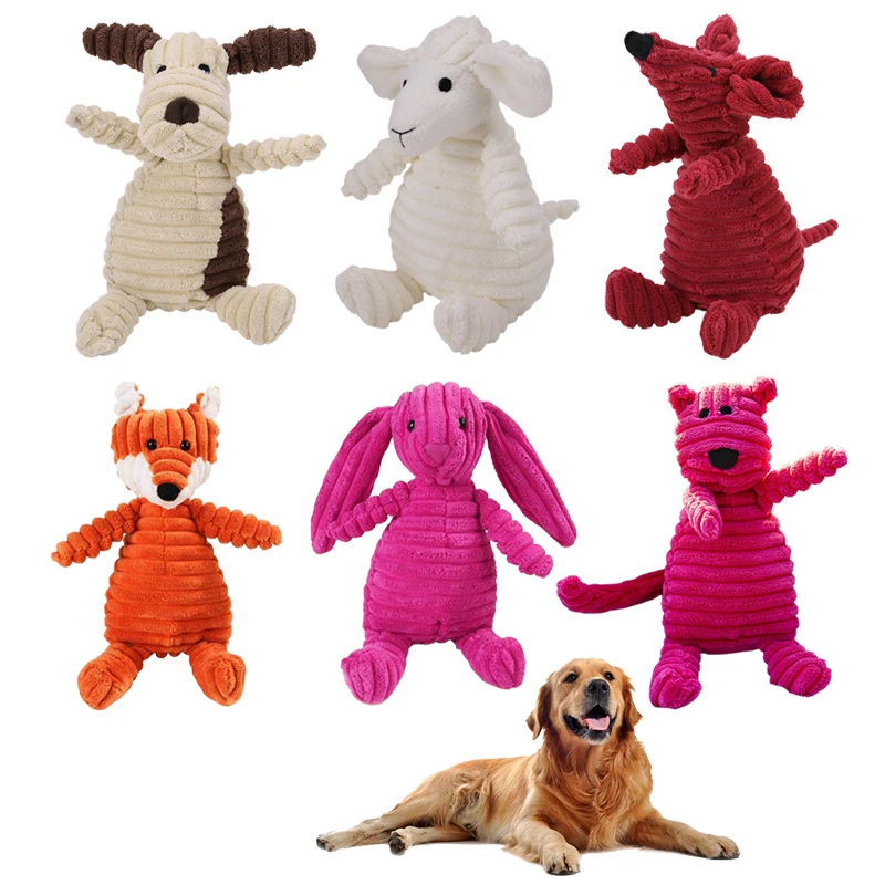 

Cartoon Plush Dog Toy Diverse Dog Squeaky Bite-Resistant Toys Training Pet Chew Toy for Cats Puppy Big Dogs Pet Accessories