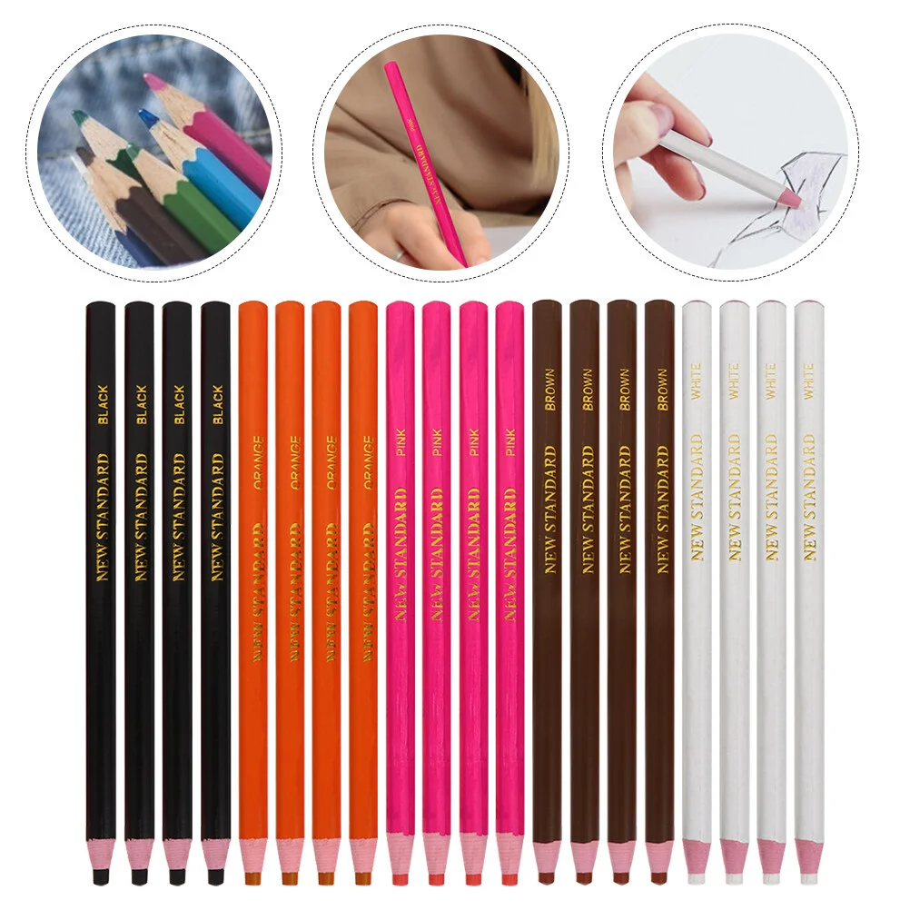 

20 Pcs Rhinestone Wax Pen Drawing Portable Grease Pencils Peel-off Household Supply Wood Multi-function China Marker Student