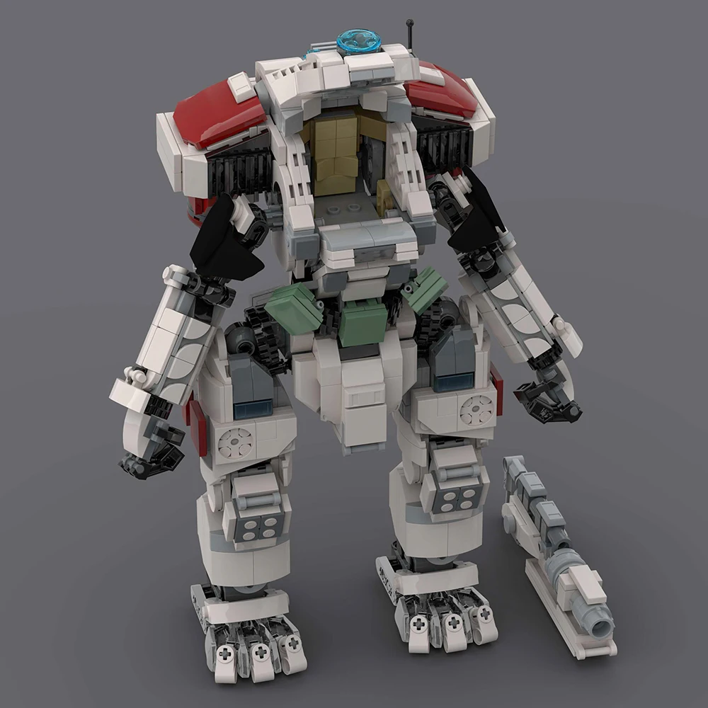 Фото MOC ионный класс Titas Mecha робот, набор строительных блоков, игра Titanfalleds 2, пионер, Титан FS-1041, боевые подсказки, солдаты, кирпичи, игрушки №3