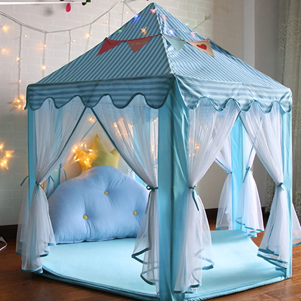 

Princess Castle Children Play Tent Gift Girl Princess Tent Indoor Playhouse for Children Early Learning Supplies