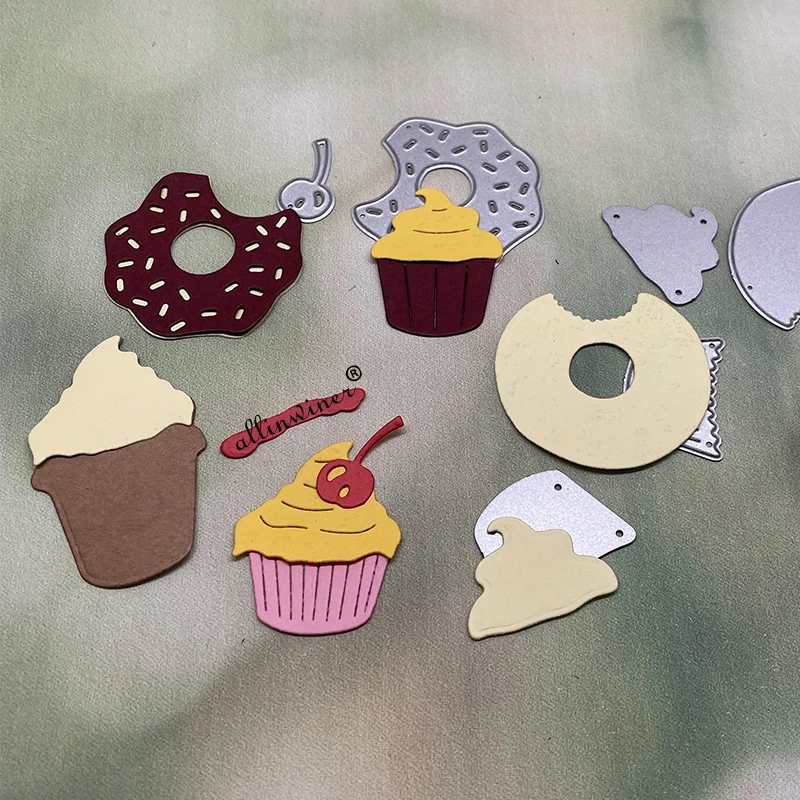 

Donut Cake Series Metal Cutting Dies for DIY Scrapbooking Album Paper Cards Decorative Crafts Embossing Die Cuts