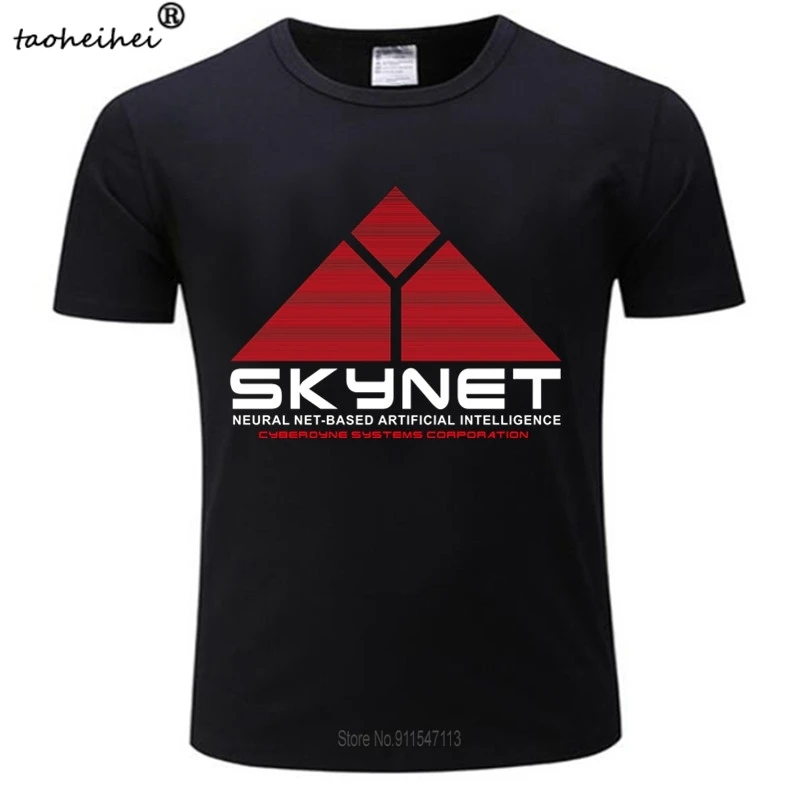 Черная футболка с логотипом SKYNET Cyberdyne Сара Терминатор система John Research мужские