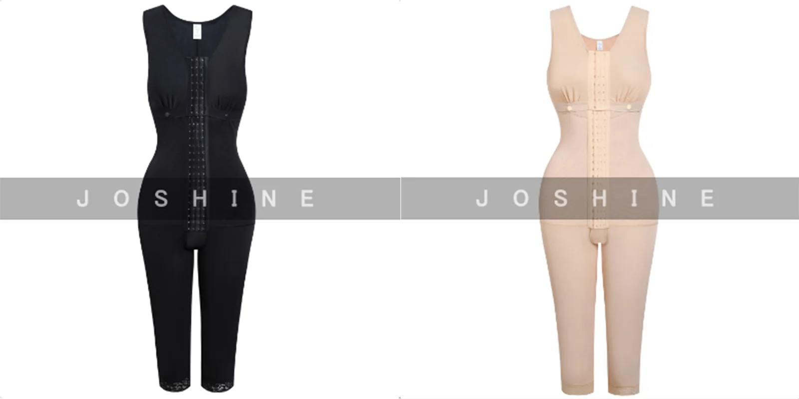 Fajas Colombians Open Bust Bodysuits Tummy Control  Adjustable Hook And Eye Front Closure High Compression Women‘s Shapewear