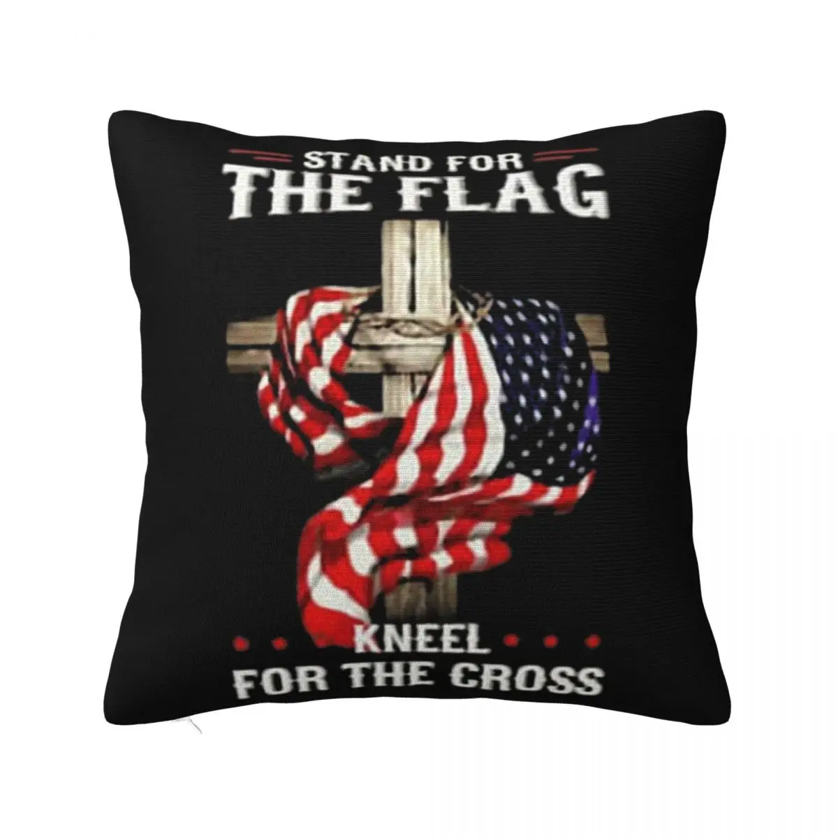 Stand For The Flag Kneel Cross American Funny Stylish Interested Anime Pillow Case