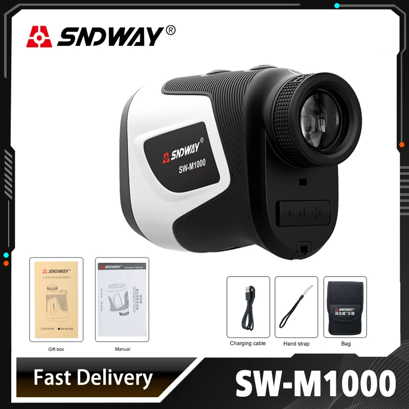 

SNDWAY Telescope Laser Rangefinder 600M -1500M Monocular Hunting Golf Laser Rangefinder Tape Measure SW-M500