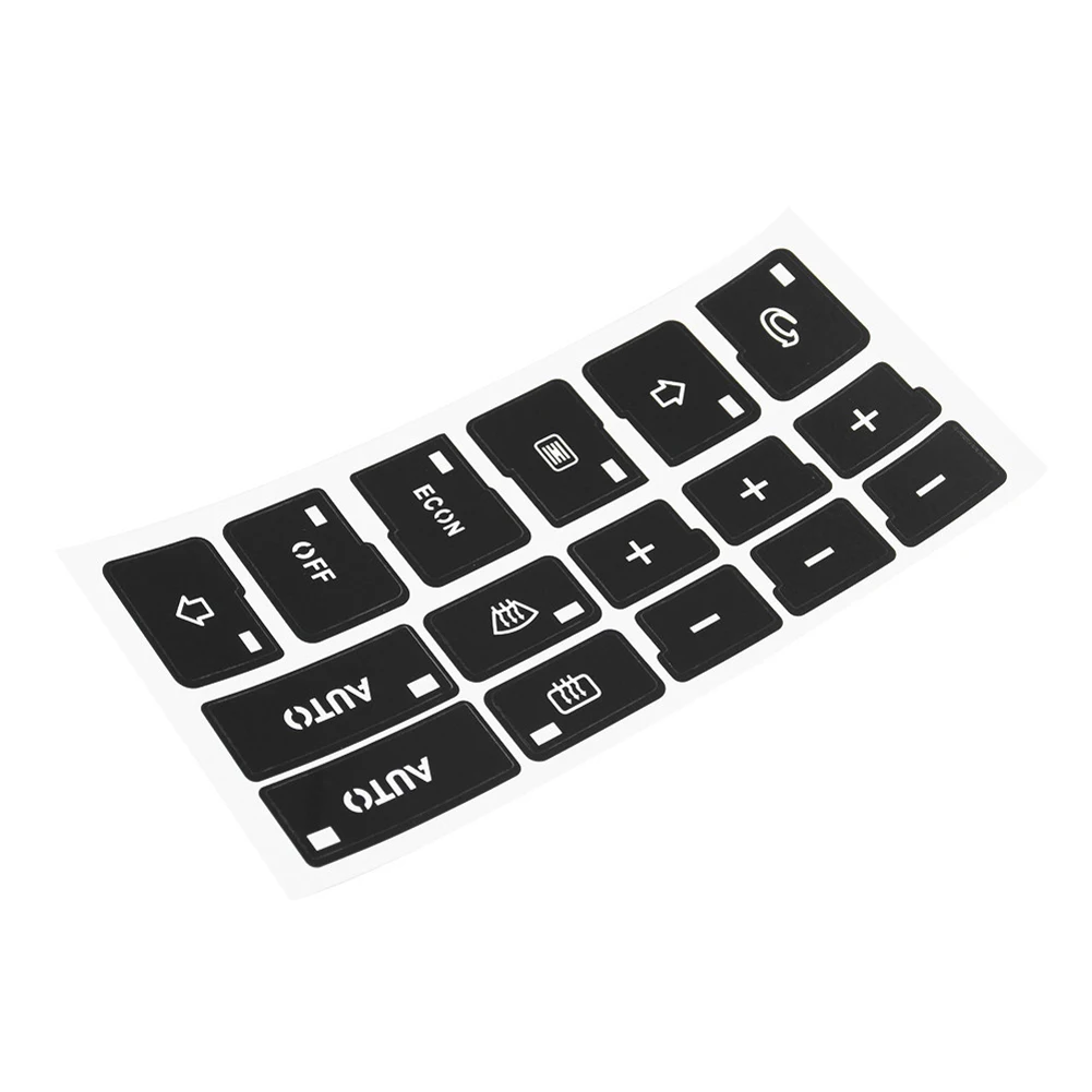 Наклейка на кнопки приборной панели ПВХ автомобильная наклейка A/C совместимая с