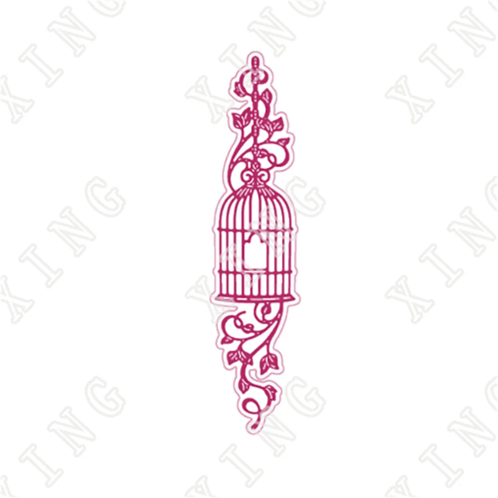 

2022 New Arrival Carnation Craft Metal Cutting Dies Birdcage Flourish Die Set Diy Scrapbook Gift Card Decorate Embossing Stencil