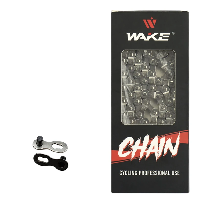 

WAKE Ultralight Bicycle Chain Silver Bike Chain Mountain Road Bike Chains Bicycle Repair Parts