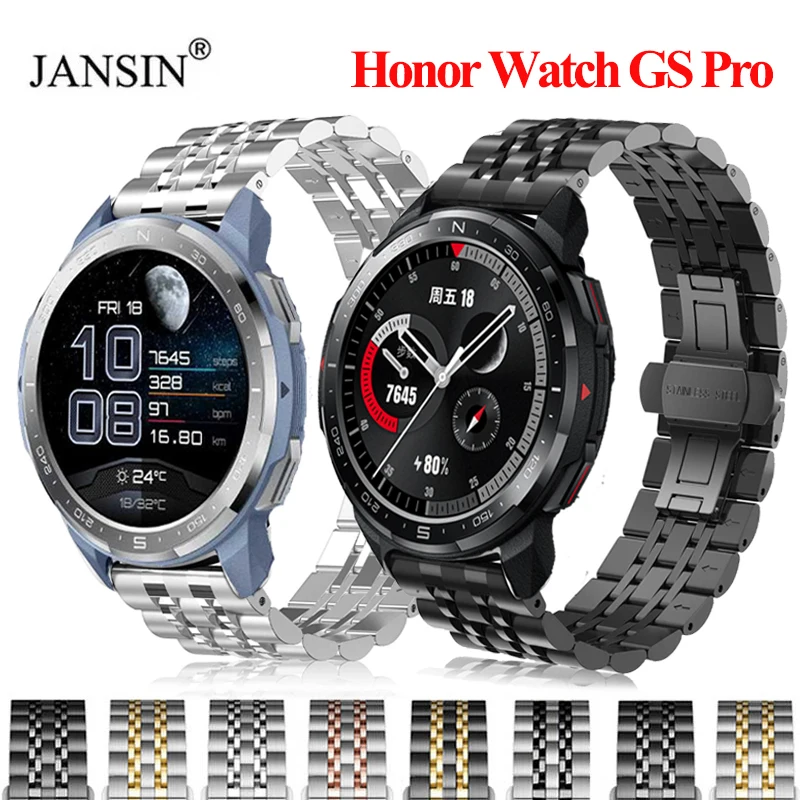 

Ремешок из нержавеющей стали для Huawei Honor Watch GS Pro, ремешок, браслет, металлический ремешок для часов Honor Watch GS Pro, умные часы