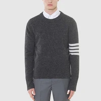 tb thom sweaters for men mens crew neck sweater slim fit comfortably knitted long sleeve casual business pullover dress sweater