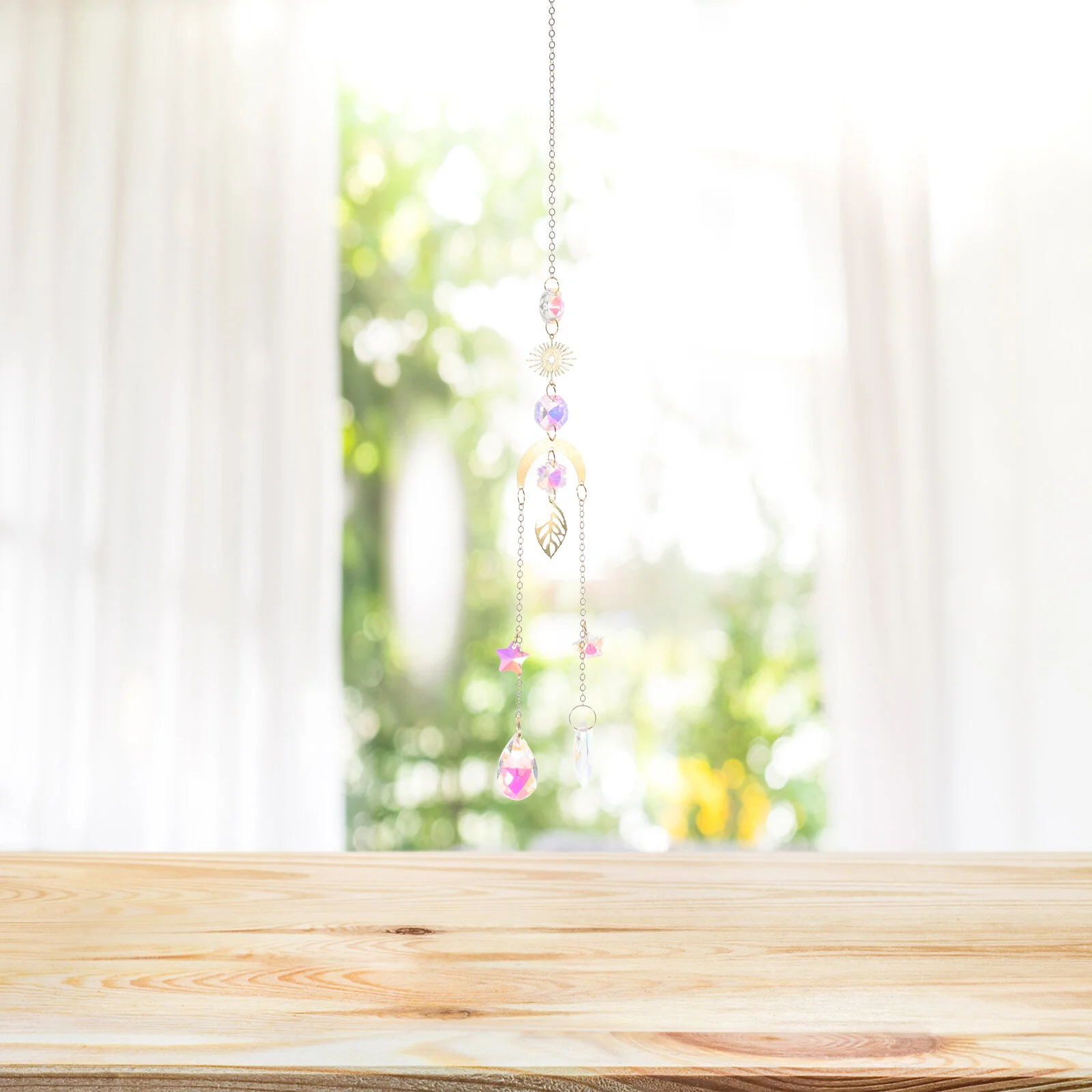 

2pcs Sun Catcher Decoration Crystal Suncatcher Pendants for Patio Window Garden