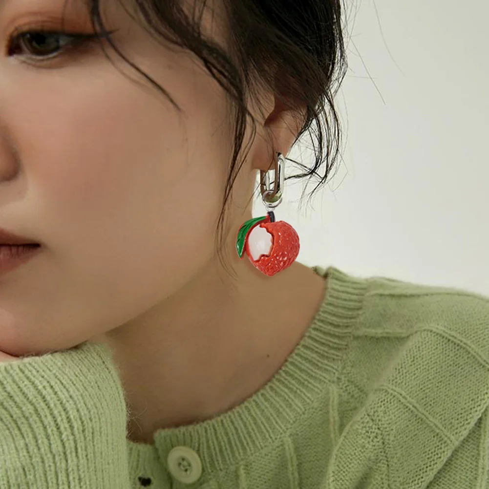 36Pcs Resin Pendants With Loop Imitation Friut Charms For Jewelry Making Colorful Handmade Earring Necklace DIY Accessories