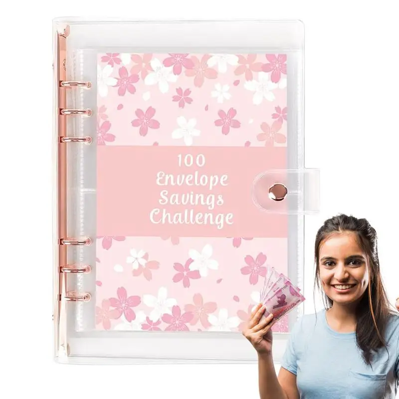 

100 Days Envelope Savings Challenge Binder Cash Envelopes Savings Challenge Money Organizer Cash Saving Challenge Book