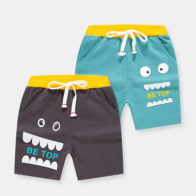 

Children's Wear Children's Cartoon Shorts Korean Sports Pants Five - Cent Cotton Knitted Pants