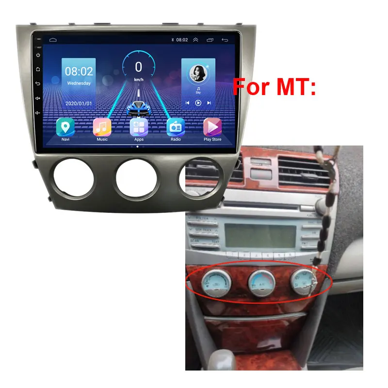 JUSTNAVI QT5 4G 64G для Toyota Camry 40 2006 - 2011 BT Автомобильный Радио Видео плеер Carplay Navi GPS No 2 Din DVD