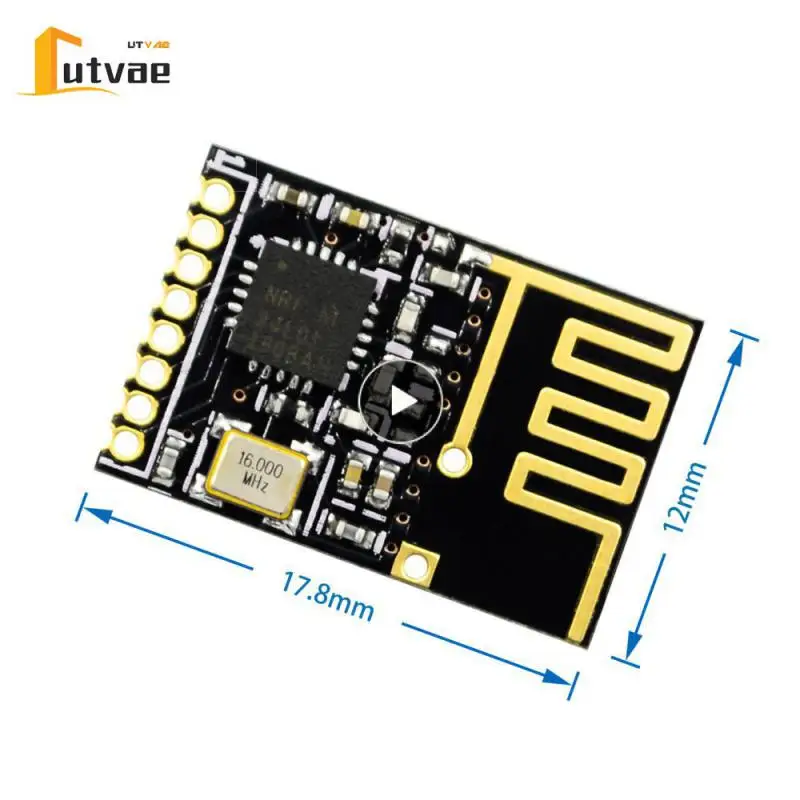 

1 Pcs Small Nrf24l01 Socket Adapter Plate Board Multi-frequency Point 2.4g Wireless Module Antenna Board Low Working Voltage