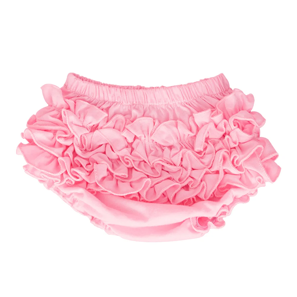 

Baby Girl Ruffle Lace Pure Cotton Diaper Cover for Halloween Size S(Pink)