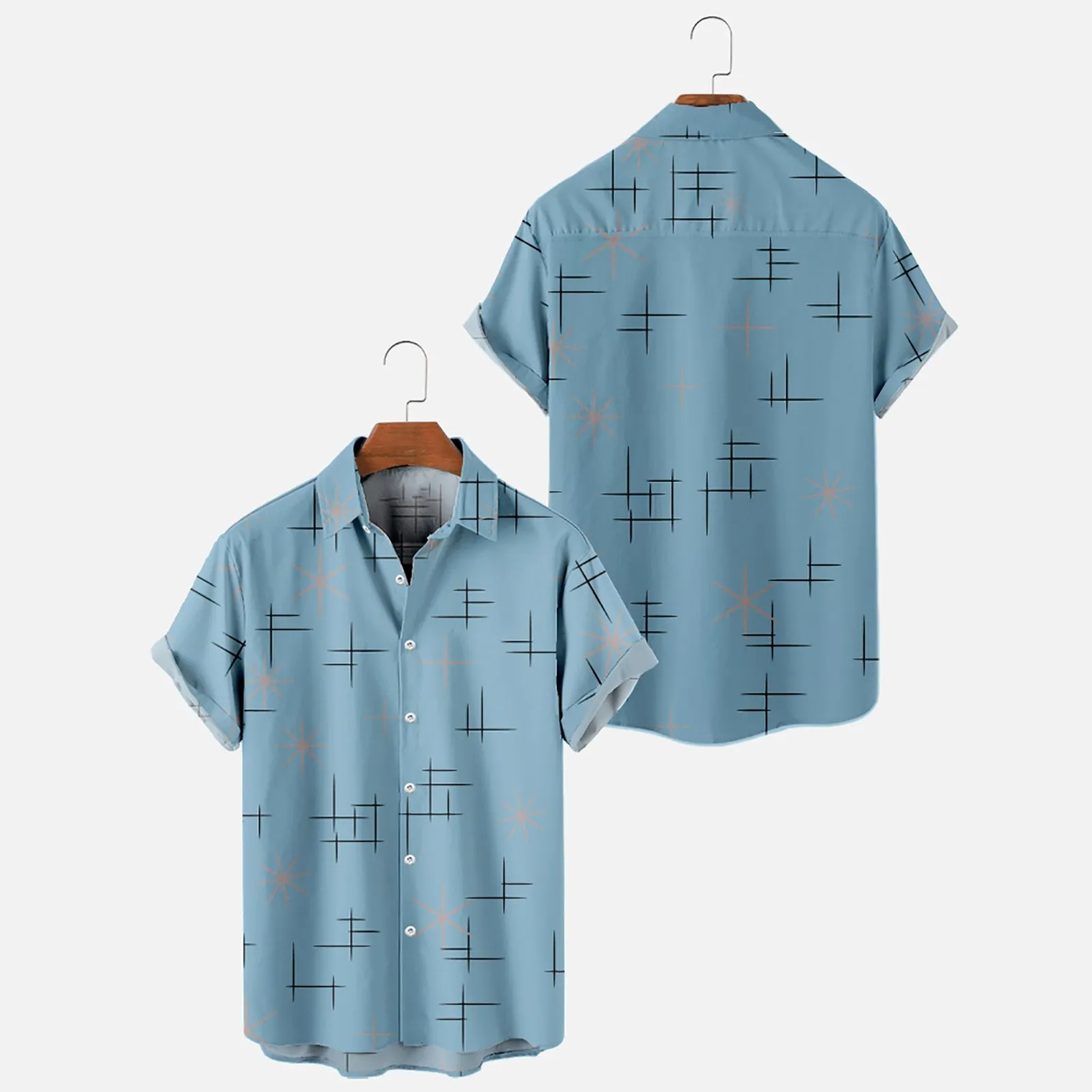 

Mens Printed Hawaiian Shirts Short Sleeve Button Down Beach Shirts Shirt For Man Bodysuit Shirt