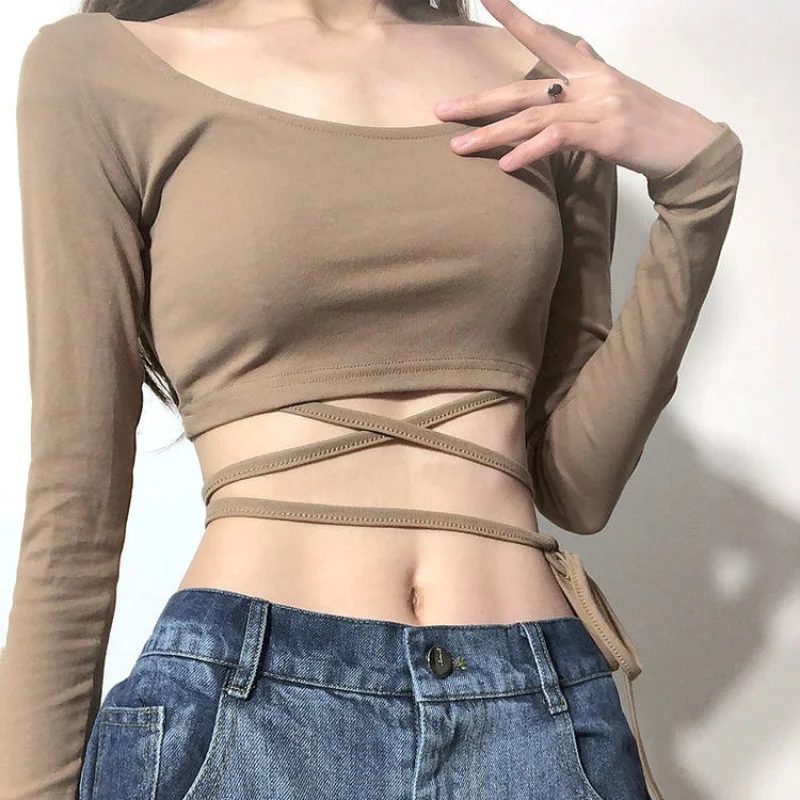 

Женская футболка с длинным рукавом, круглым вырезом и длинным рукавом