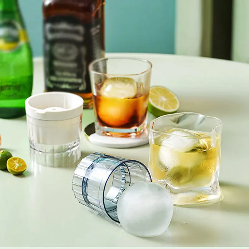 

Hot Whiskey Ice Hockey Mold Big Round Ball Frozen Ice Sage Silicone Ice Box Made Of Cover Spherical Ice Making Mold