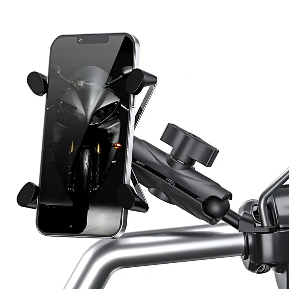 

Compact Motorbike Phone Stand Easy to Install Space-saving Useful Electric Bicycle Handlebar Phone Navigation Mount