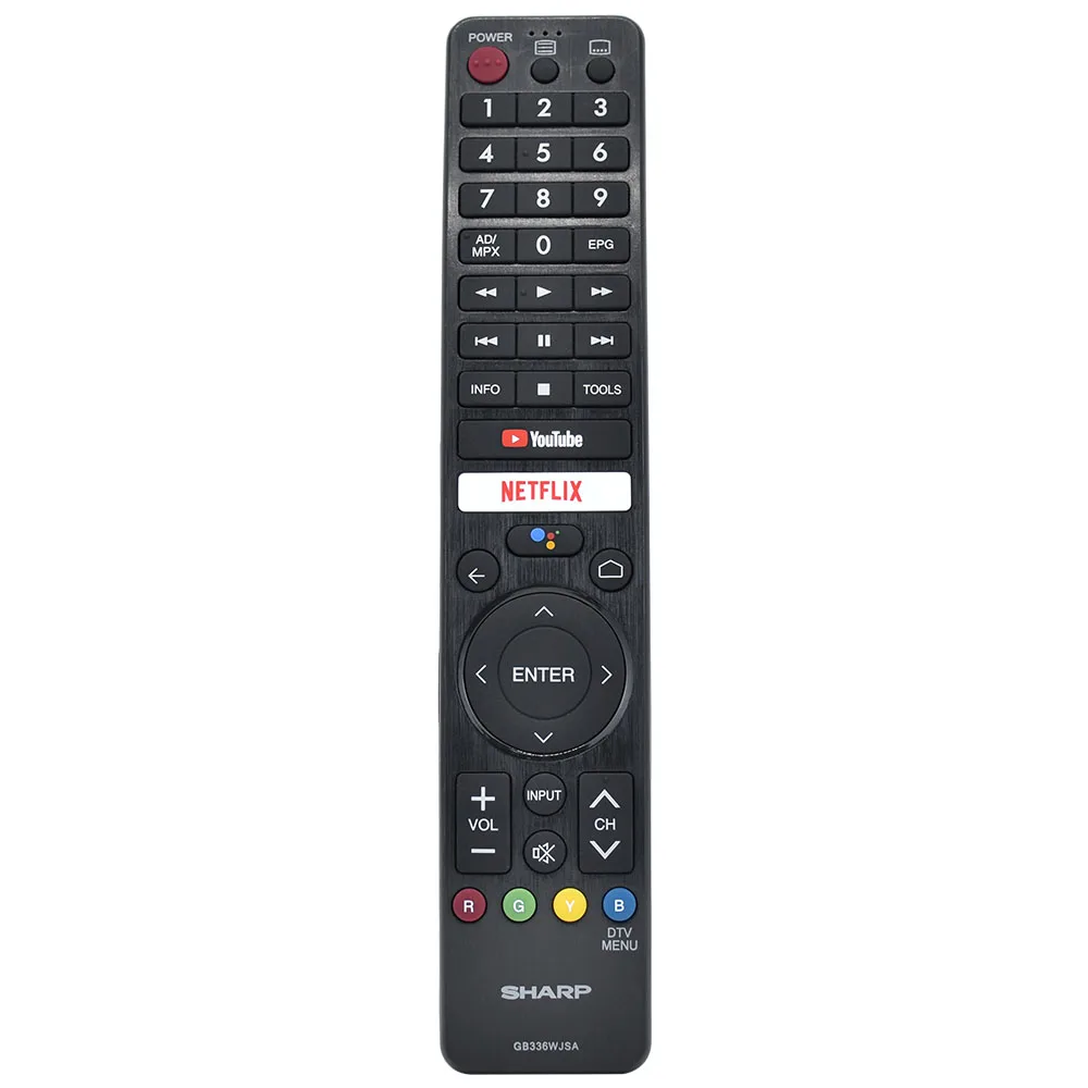 

New Original GB336WJSA Voice Remote Control For Sharp Aquos Smart LED TV GB346WJSA GB326WJSA 2T-C50BG1I