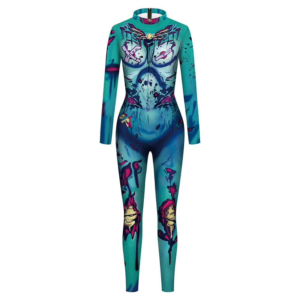 

Future Robot Machine Pink 3D Printed Jumpsuit Adult Party Role Play Halloween Cosplay Costumes Women Men Tight Bodycon Bodysuit