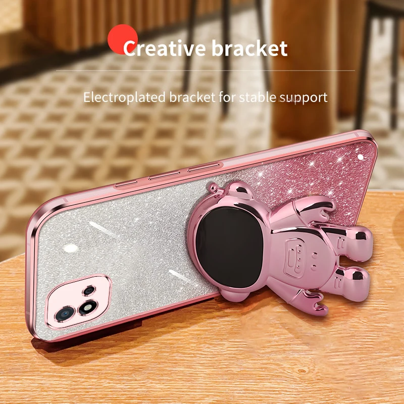 Роскошный блестящий чехол с гальваническим покрытием для астронавта