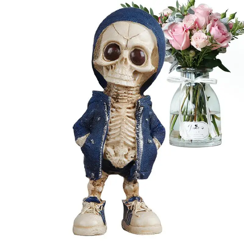 

Skull Statue For Halloween Halloween Skeleton Figurine Doll Skull Head Statue Display Hand Crafts Home Decor Collectible