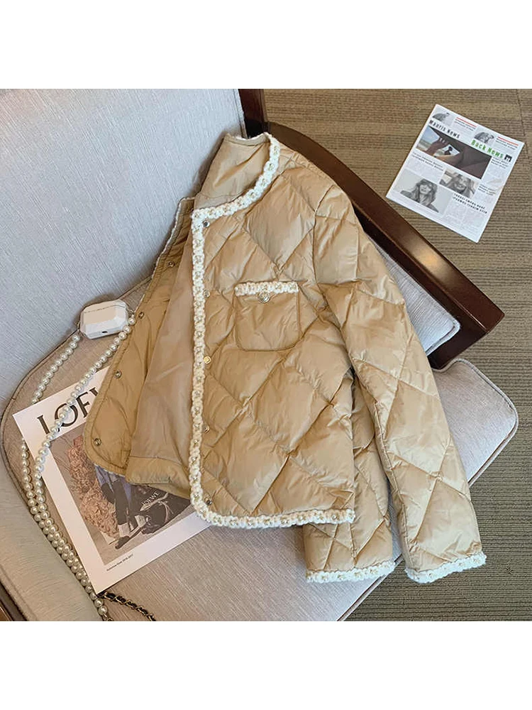 

Retro Cotton Padded Jackets Women 2022 Autumn Winter Lightweight Loose Coat Fat Sister Was Thin Outwear Female Overcoat Tops