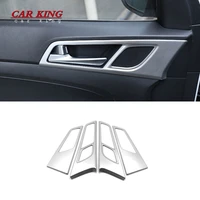 abs matte for hyundai tucson 2015 2016 2017 2020 lhd car inner door bowl protector frame cover trim car styling accessories 4pcs
