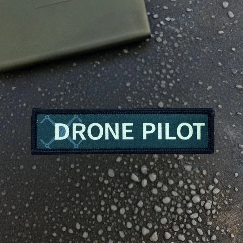 Фото Нашивка с принтом DRONE PILOT, истребитель-хранитель, тактический значок боевого моря, военный рюкзак, наклейка, нашивки для одежды №4