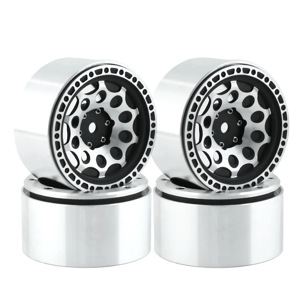 

4PCS Metal Beadlock 2.2 Wheel Hub Wheel Rim for 1/10 RC Crawler Car Axial SCX10 Wraith Capra Traxxas TRX4 TRX6 D90