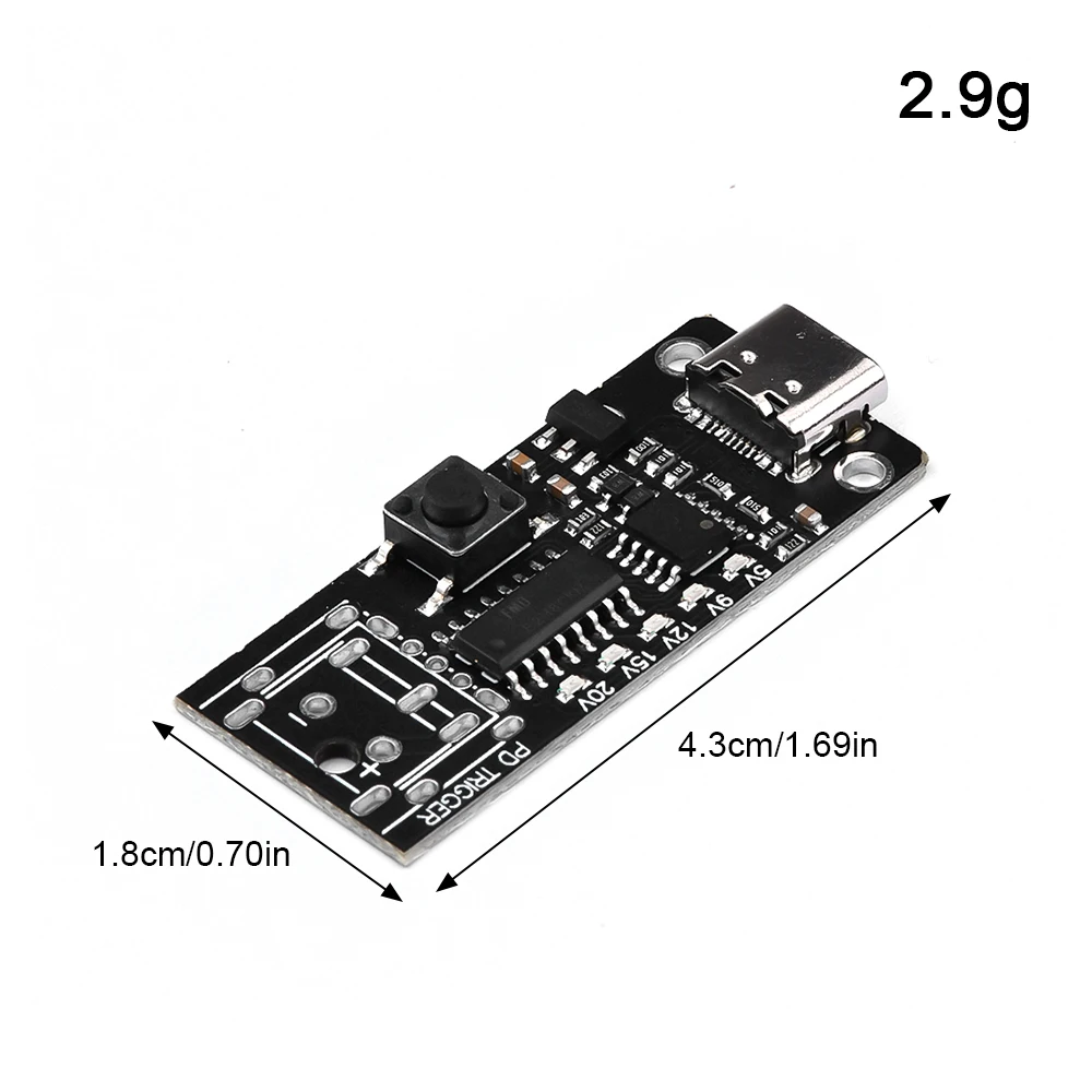 

100 Вт 5 А USB Type-C QC приманка ТРИГГЕРНАЯ плата 5 в 9 в 12 В 15 в 20 в выход PD 2,0 3,0 триггерный адаптер Подключение детектор источник питания