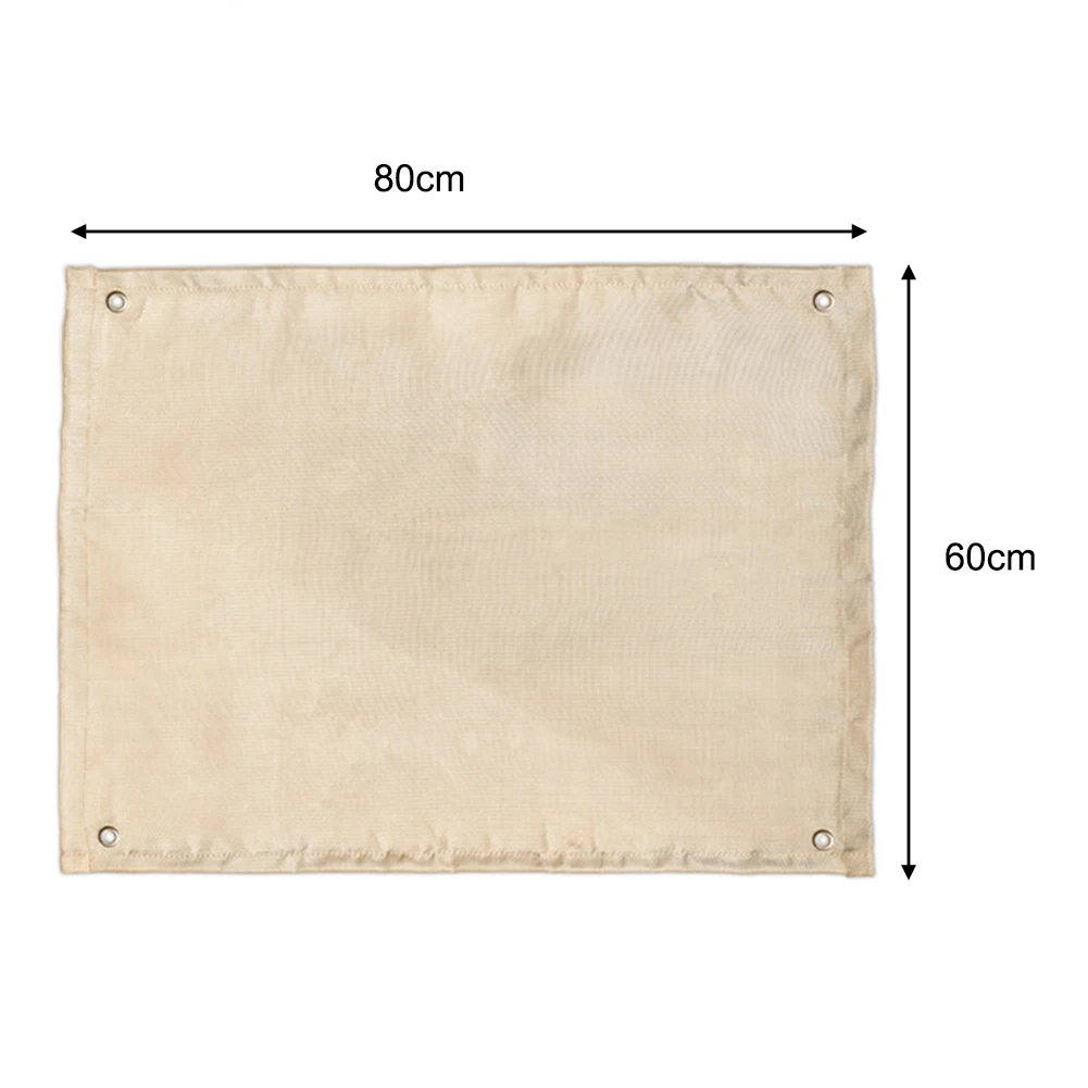 

BBQ Fireproof Mat Fire Mat 60×80cm Camping Decking Fireproof Blanket Flame Retardant Cloth Glass Fiber Grill Mat