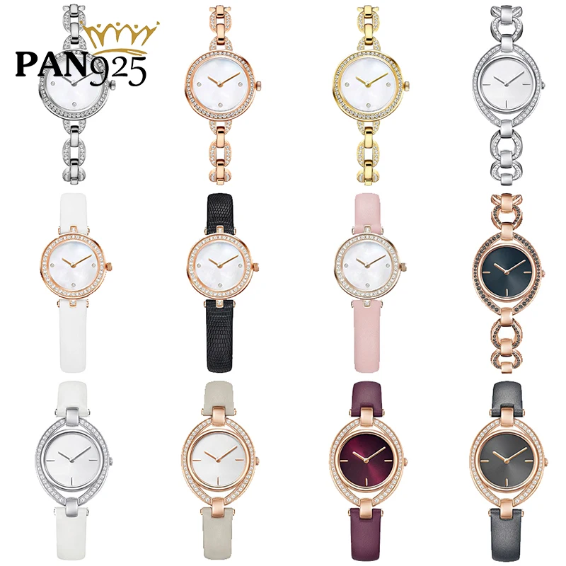 

High Quality Original Rotating Crystal Dial Ladies Watch Elegant Gentle Luxurious Suitable for Holiday Watch Gifts