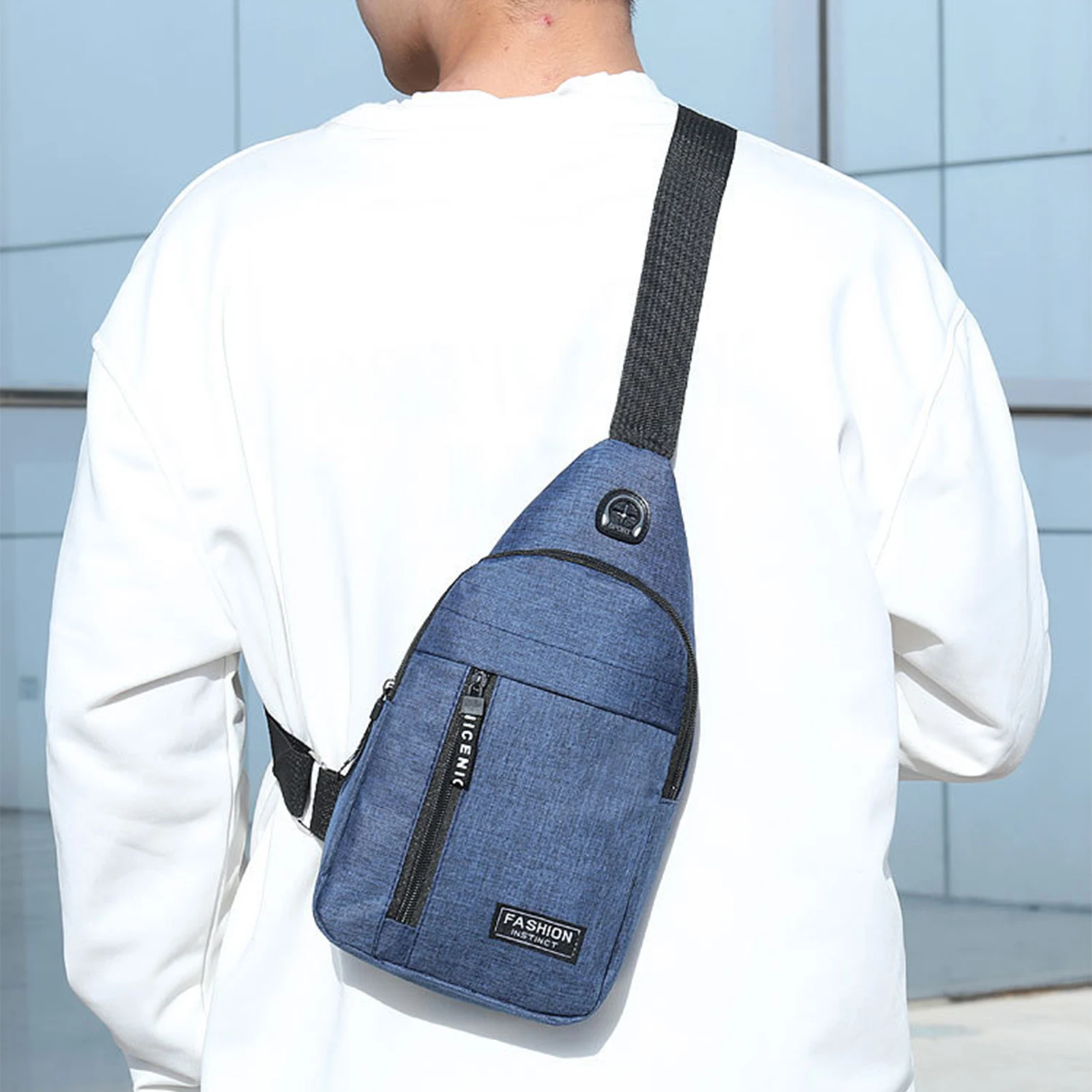 Stylish Messenger Bag Multi Pocket Waterproof Pocket Valentine's Day Gift