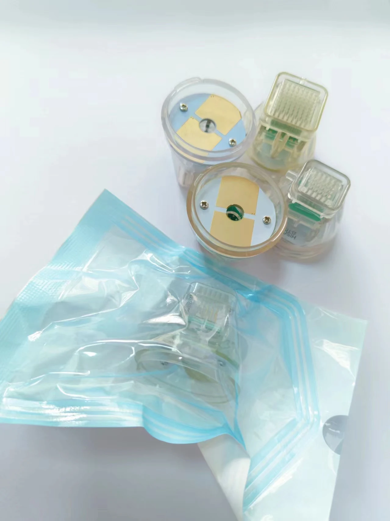 Одноразовые расходные микро-картриджи RF позолоченные тату красивые 10-контактные