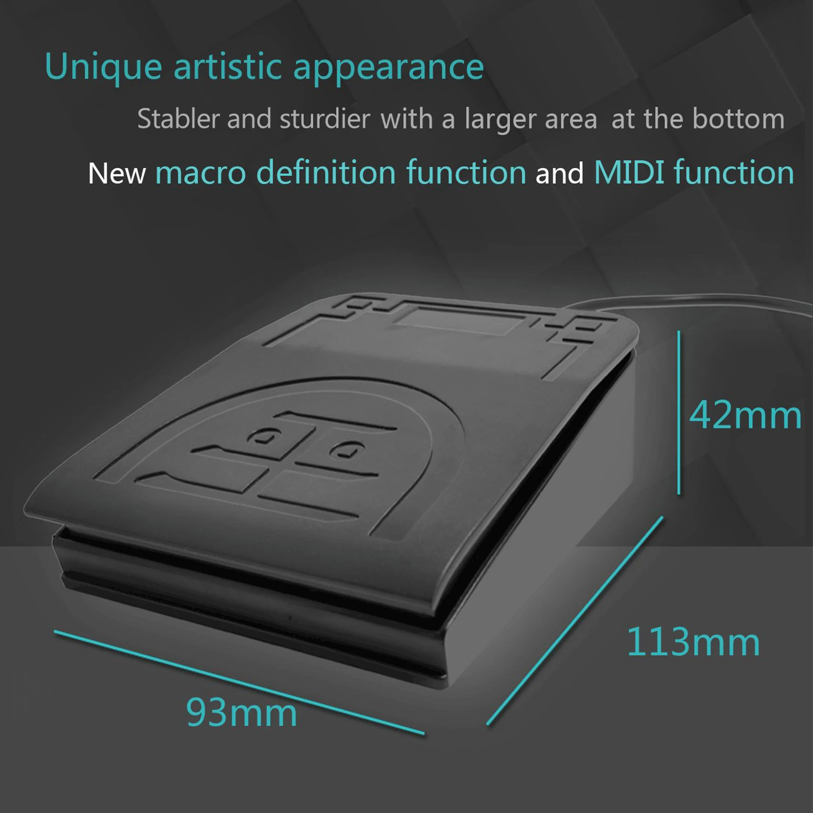 FS2017U1SW_M USB ножная педаль переключатель MIDI Контроллер пользовательская клавиша быстрого доступа для инструмента компьютера машинного инстр...