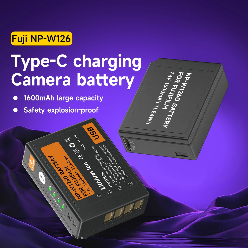Фото NP - W126 NP W126 NP W126S USB - C Аккумулятор + зарядное устройство для жидкокристаллического накопителя Fujifilm X - T20 X - Pro1 XPro1 X - T1 XT1 HS30EXR HS33EXR X Pro1 X100F №2
