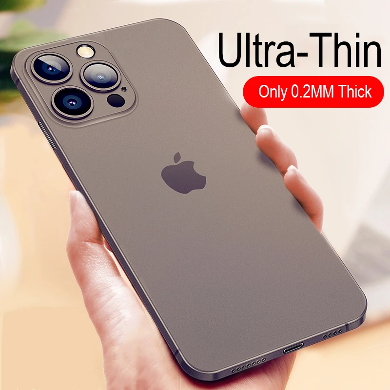

Ultra Thin Matte Case for IPhone 13 Mini 12 11 Pro Xs Max X Xr SE 2020 7 8 6S Plus Transparent I Phone 13 Pro Hard Cover Coque