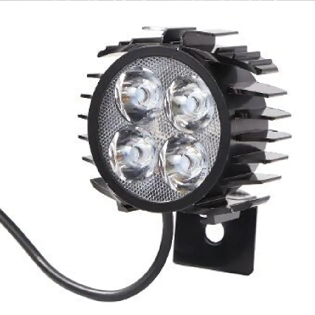 

Electric Bicycle Horn Headlight Modified Ultra-bright Electric Scooter LED 2 In 1 Front Light Horns 12-80V Universal