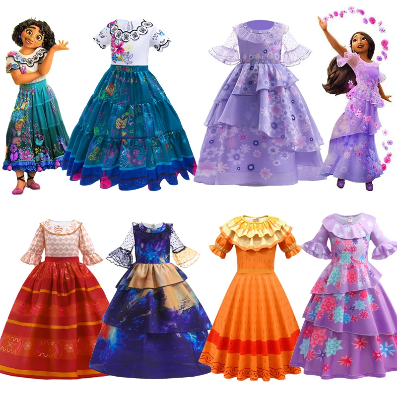 

Платье принцессы Изабели из мультфильма Disney, детские костюмы для косплевечерние на карнавал, день рождения, праздничная одежда