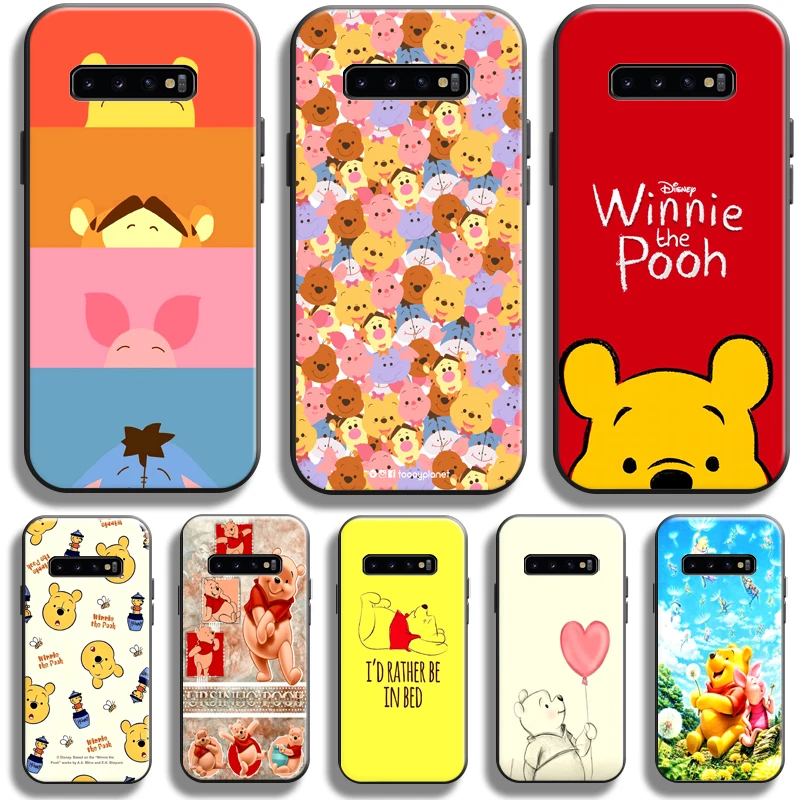 

Cartoon Winnie The Pooh Case For Samsung Galaxy S10 Plus Lite S10E Phone Case For Samsung S10 5G Silicone Cover TPU
