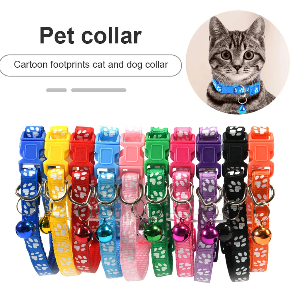 

Cute Bell Collar for Cats Dog Collar Teddy Bomei Collars Leads Cat Accessories Animal Pet Cloth Collars Dog Dog Cat Collars