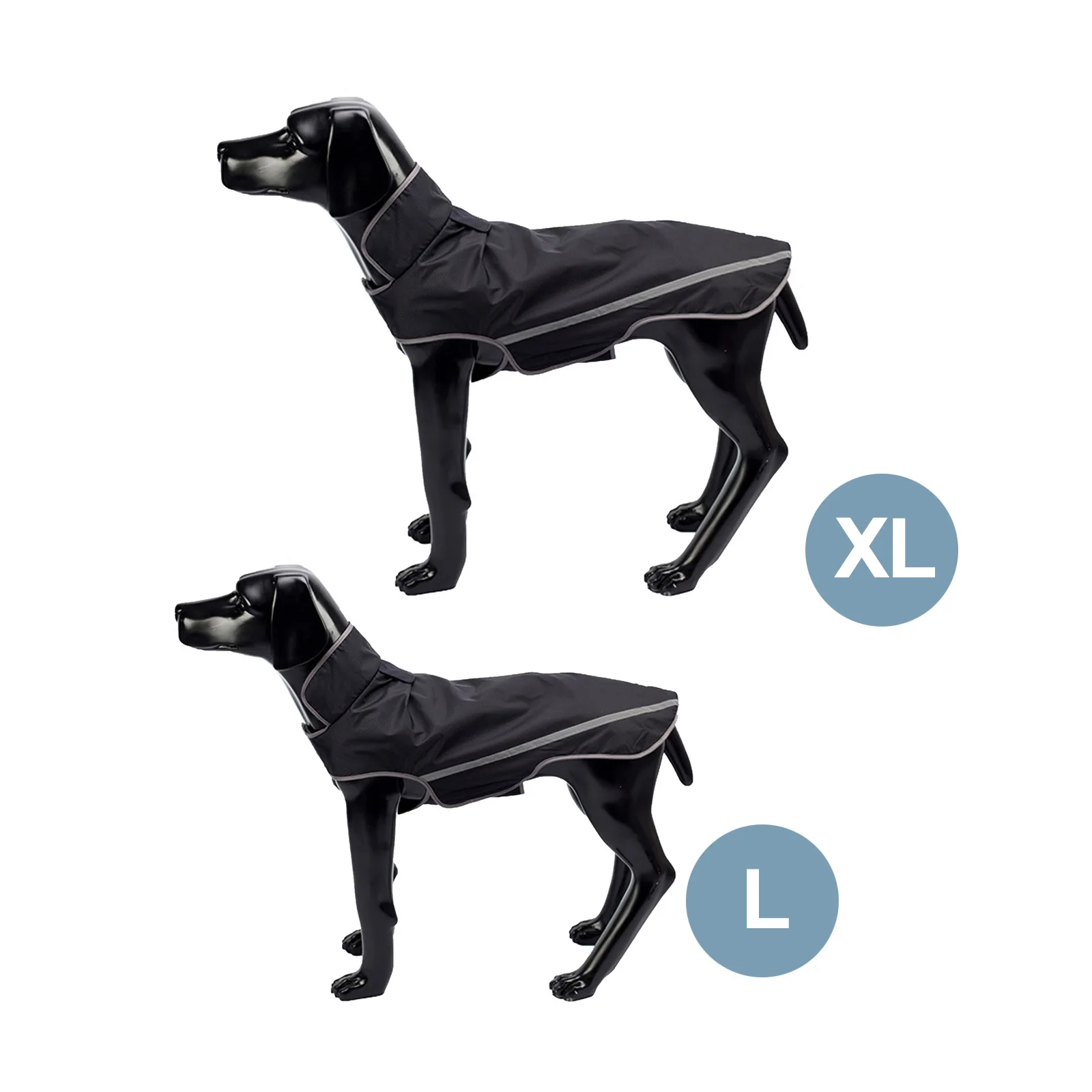 

L/XL Pet Dog Raincoat Adjustable Dogs Waterproof Coat Water Resistant Outdoor Warm Clothes For Pets Reusable Jacket For Puppies