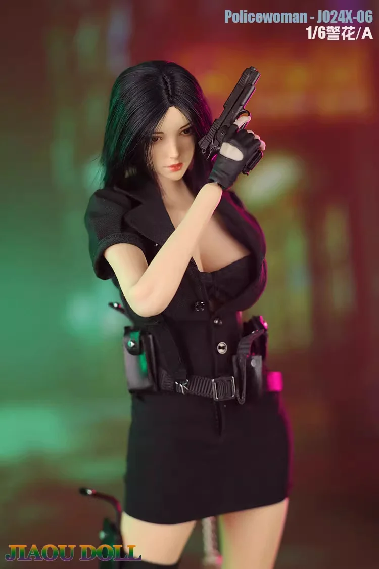 JO24X-06 масштаб 1/6 женская полицейская форма костюм для косплея модель одежды